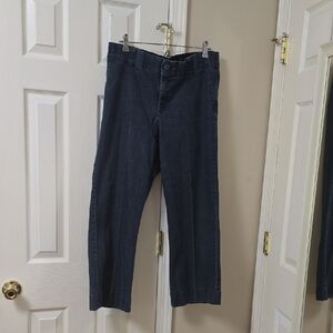 Lee Navy Blue Fabric Detail